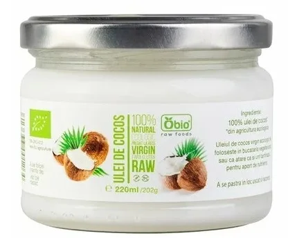 Ulei de cocos, soluție uleioasă, 220ml, OBio — preț și oferte