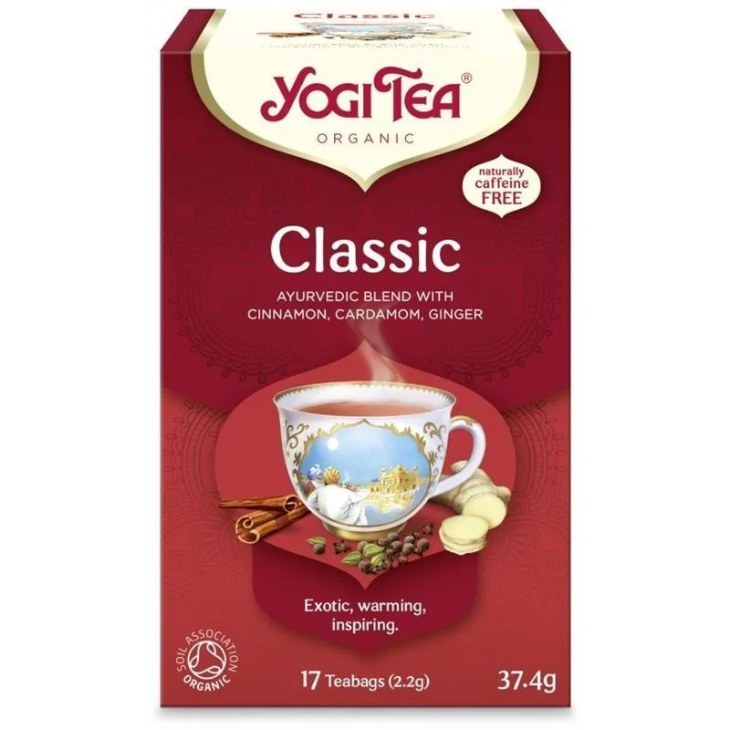 Ceai bio Classic Chai cu scortisoara, ghimbir si cardamom, 90g, Yogi Tea — preț și oferte