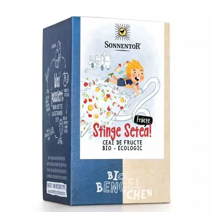 Ceai Ingerasii Strengari Stinge Setea Fructe, 18 plicuri, Sonnentor — preț și oferte