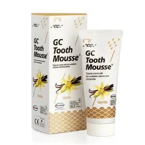 Crema dentara topica pe baza de apa cu aroma de Vanilie Tooth Mousse, 40 g, GC