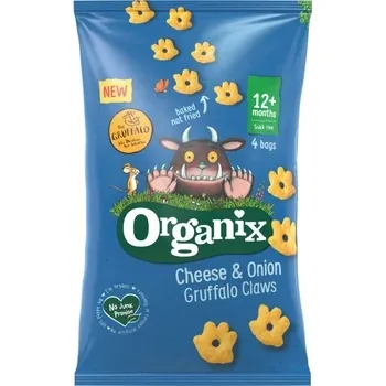 Figurine din porumb cu branza si ceapa Gruffalo bio, +12 luni, 60g, Organix — preț și oferte