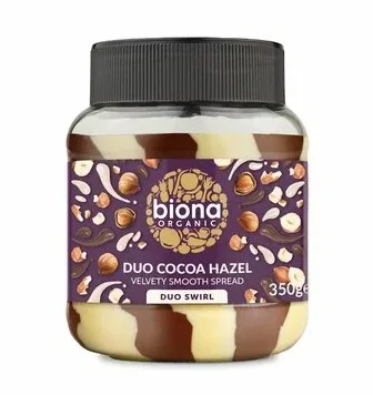 Crema de ciocolata duo swirl eco, 350g, Biona — preț și oferte