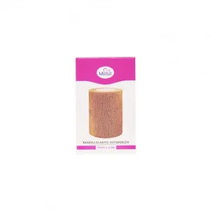 Bandaj elastic autoadeziv neutru, 10cm x 4,5m, Minut