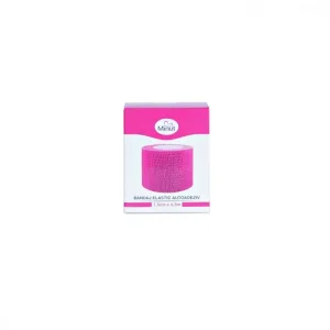 Bandaj elastic autoadeziv roz, 7,5cm x 4,5m, Minut