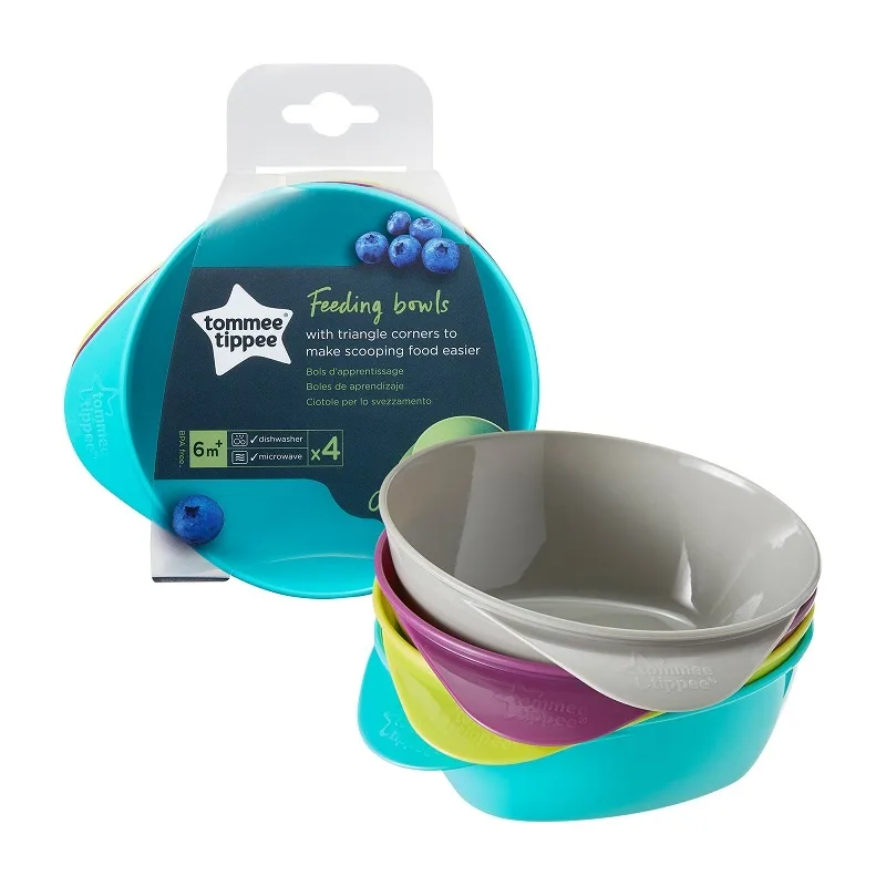 Set 4 castroane ergonomice multicolore 6l+, Tommee Tippee — preț și oferte