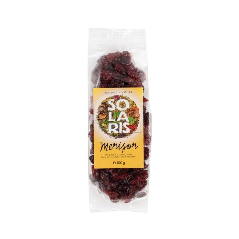 SOLARIS Fructe uscate merisor, 100g — preț și oferte