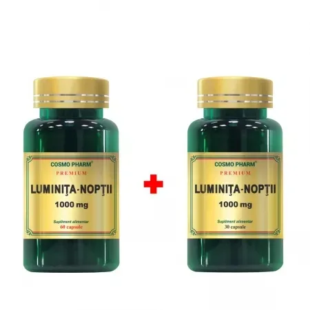 Pachet Luminita noptii, 1000mg, 60 + 30 capsule, Cosmopharm — preț și oferte