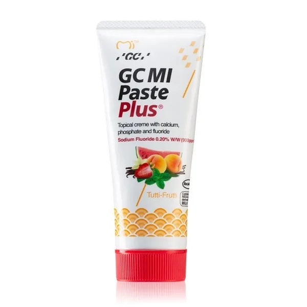 Crema dentara topica pe baza de apa cu aroma de Tutti Frutti Mi Paste Plus, 40 g, GC — preț și oferte