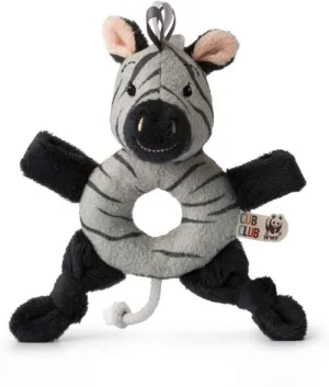 Jucarie apucatoare bebe zebra Ziko gri, WWF, iFamily