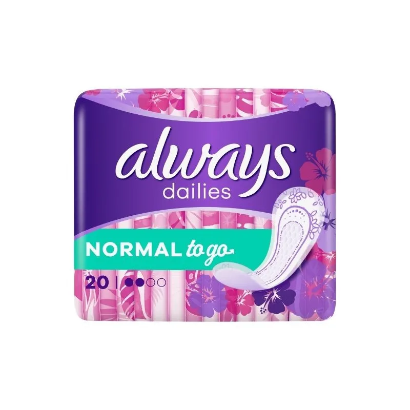 Absorbante Dailies Singles To Go Normal, 20 bucati, Always — preț și oferte