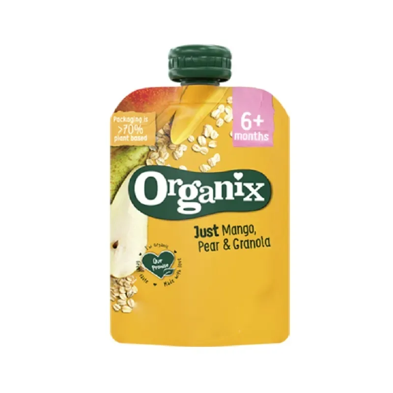 Piure din mango, pere si ovaz bio, +6 luni, 100g, Organix — preț și oferte