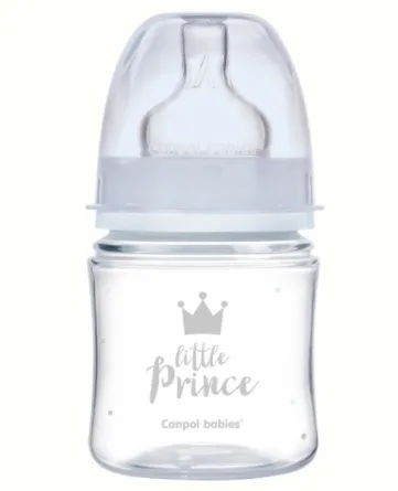 Biberon anticolic PP EasyStart Royal Baby blue gat larg 120ml, 35/233, Canpol CANPOL BABIES — preț și oferte