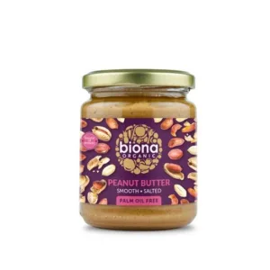 Unt de arahide smooth cu sare Eco, 250g, Biona