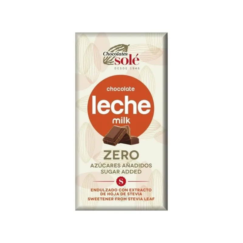 Ciocolata cu lapte si stevie fara zahar, 100g, Chocolates Sole — preț și oferte