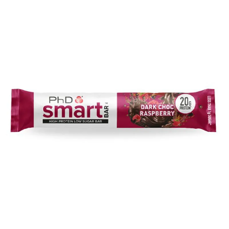 Baton proteic Smart Bar Dark Choc Raspberry, 64 g, PhD Nutrition — preț și oferte