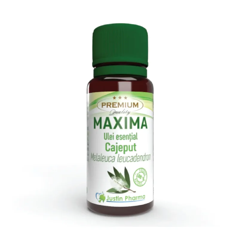 Ulei esential Cajeput Maxima, uz extern, 10 ml, Justin Pharma — preț și oferte