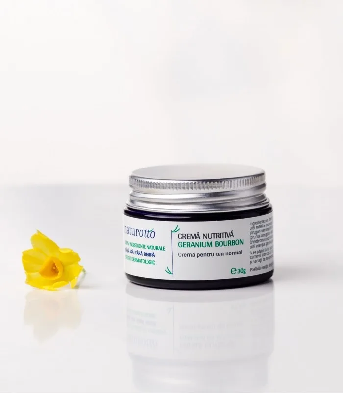 Crema nutritiva Geranium Bourbon pentru ten normal, 30g, Naturotto — preț și oferte