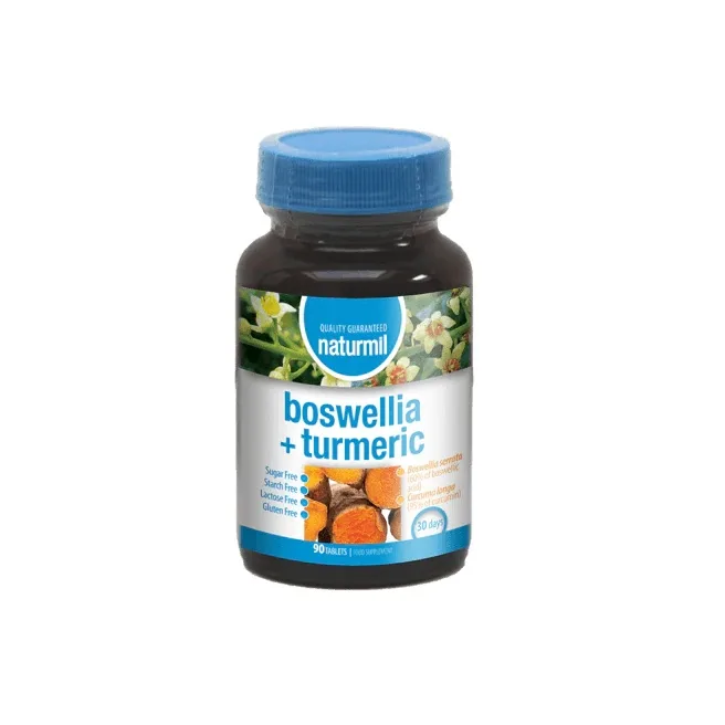 Boswellia 400mg + Turmeric 1mg, 90 tablete, Naturmil — preț și oferte
