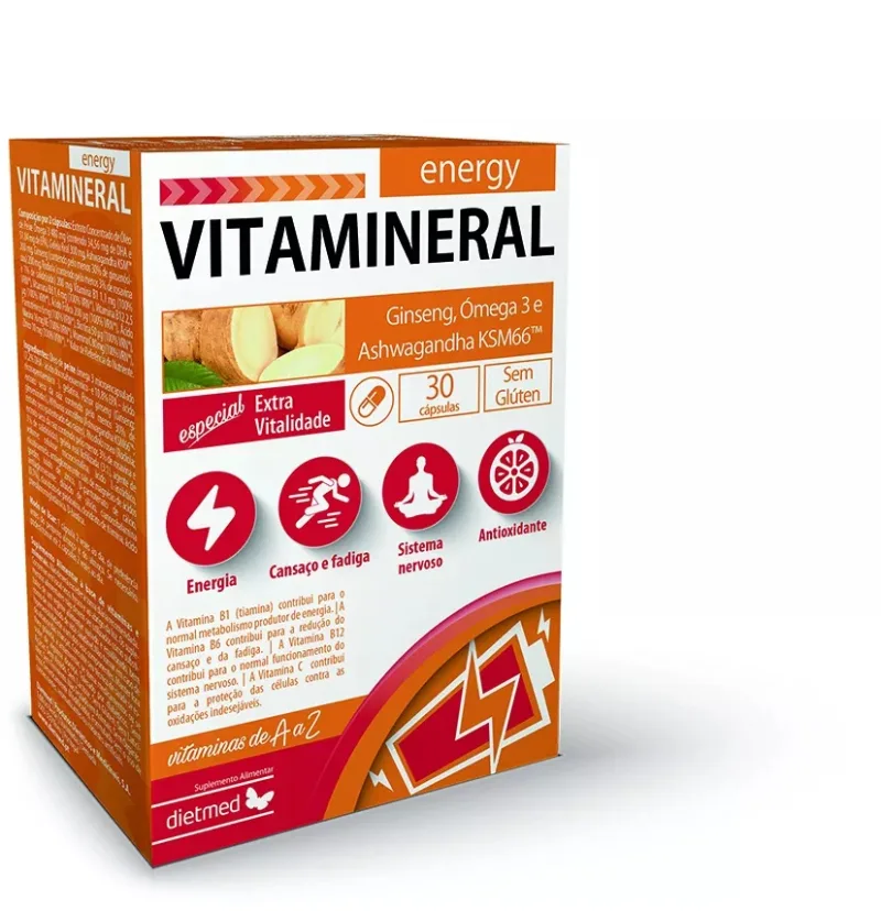 Vitamineral Energy, 30 capsule, Dietmed — preț și oferte