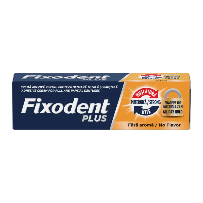 Cremă adezivă Strong Bite, 40g, Fixodent — preț și oferte