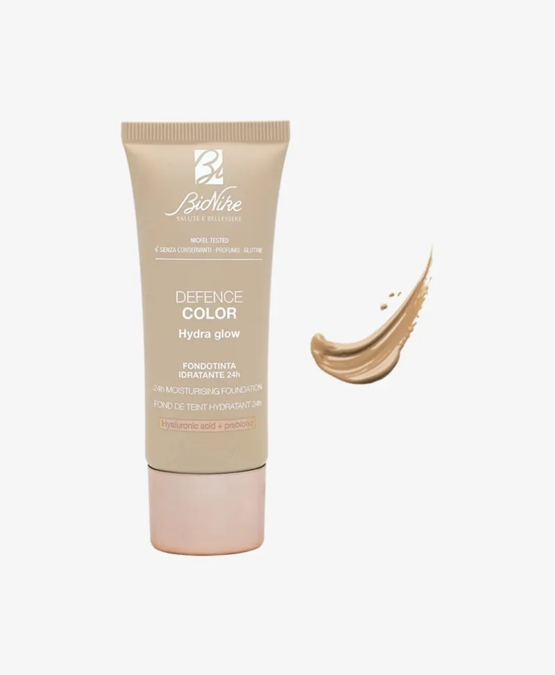 Fond de ten Hydra Glow Defence Color 104 Beige, SPF 15, 30 ml, Bionike — preț și oferte