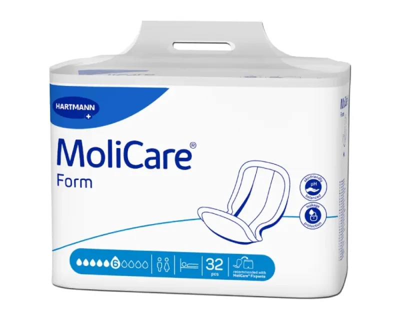 Tampoane de incontinenta Molicare Form, 6 picaturi, 32 bucati, Hartmann PAUL HARTMANN AG — preț și oferte