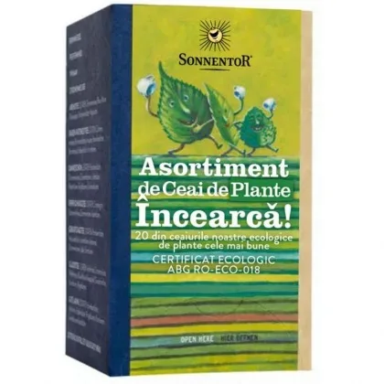 Ceai Incearca! Asortiment Plante Eco, 20 plicuri, Sonnentor — preț și oferte