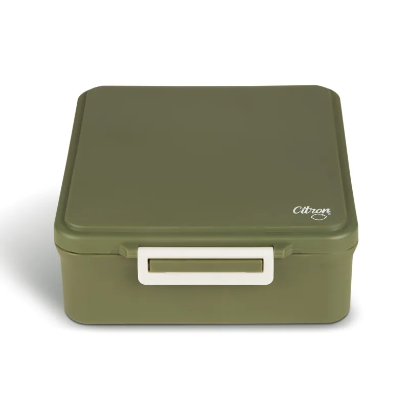 Caserola pentru pranz cu 4 compartimente + 1 recipient termo - Green, Citron — preț și oferte