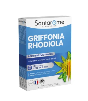 Griffonia Rhodiola, 10ml, 20 fiole, Santarome