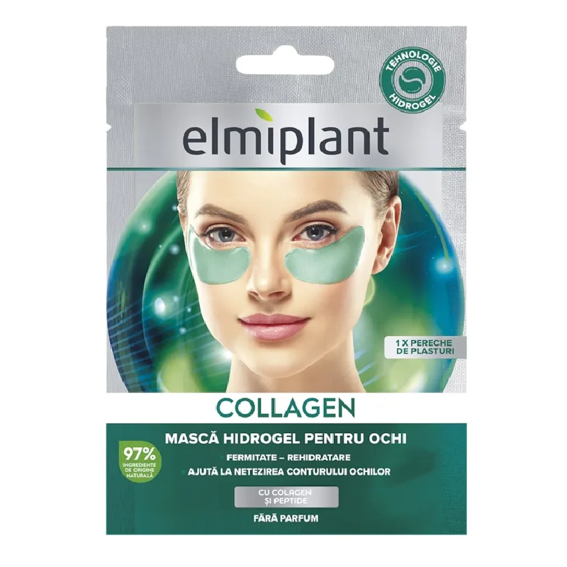 Masca Hidrogel pentru ochi cu colagen, Elmiplant — preț și oferte