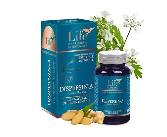 Dispepsin-A Capsule cu Uleiuri Esentiale Integrale 30 capsule Bionovativ Life — preț și oferte
