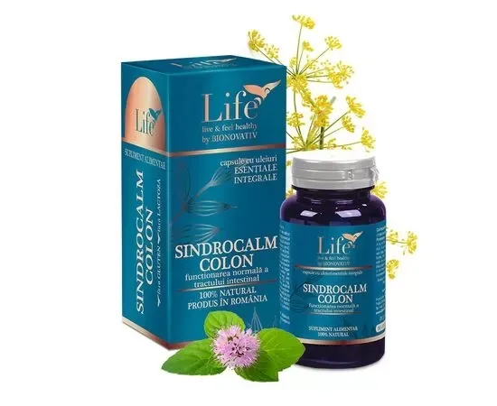 Sindrocalm Colon Capsule cu Uleiuri Esentiale Integrale 30 capsule Bionovativ Life — preț și oferte