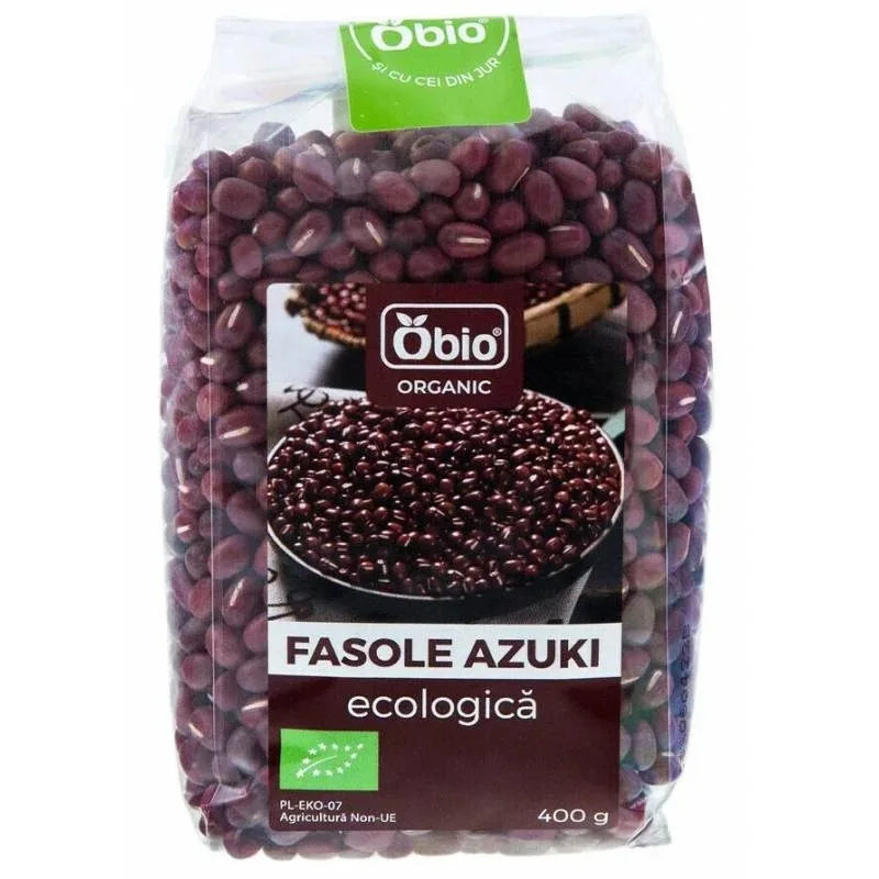 Fasole azuki bio, 400g, OBio — preț și oferte