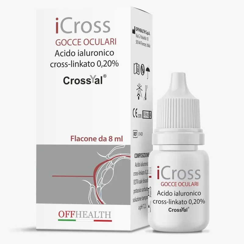 ICross picaturi oftalmice, 8ml, OffHealth OFF ITALIA - OFTALMICA FARMACEUTICA — preț și oferte