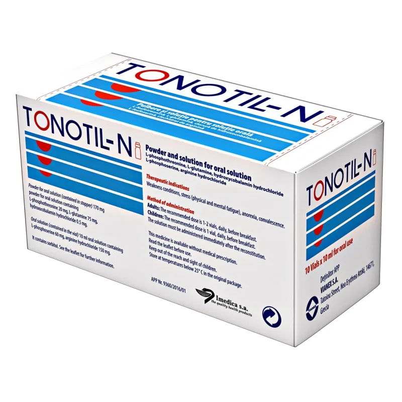 Tonotil N 10ml pulb+solvent, 10fl, Vianex — preț și oferte