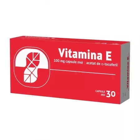 Vitamina E 100mg, 30 capsule moi, Biofarm — preț și oferte