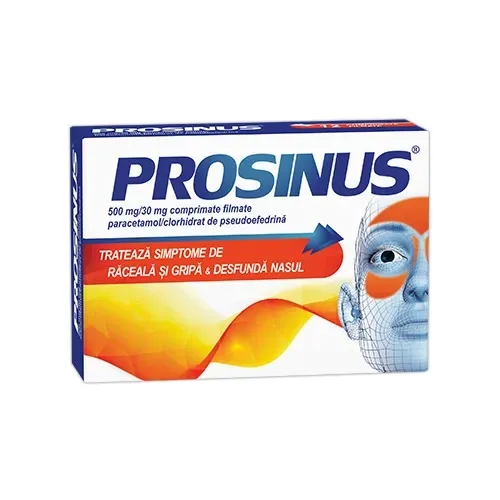 Prosinus 500mg/30mg, 20 comprimate filmate, Fiterman FITERMAN PHARMA S.R.L. - ROMANIA — preț și oferte