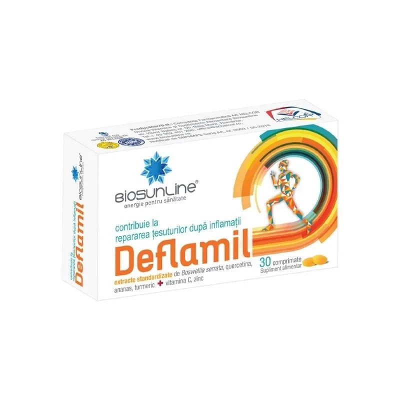 Deflamil, 30 comprimate HELCOR BAIA MARE — preț și oferte