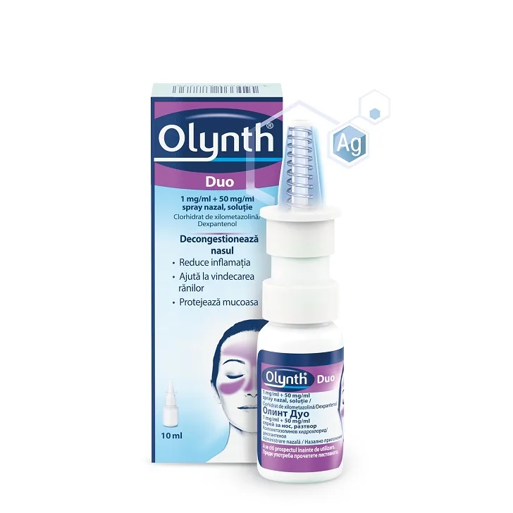 Olynth Duo, 1mg/ml + 50mg/ml spray solutie nazal solutie, 10ml, Kenvue — preț și oferte