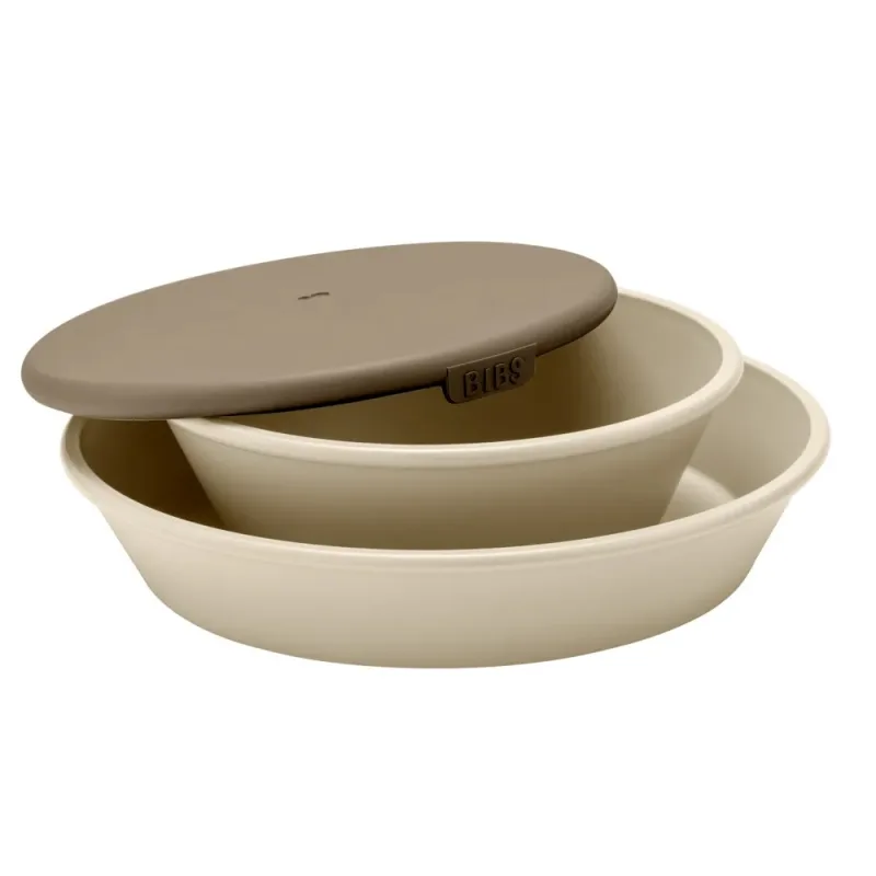 Set farfurie si bol cu capac Vanilla, Bibs — preț și oferte