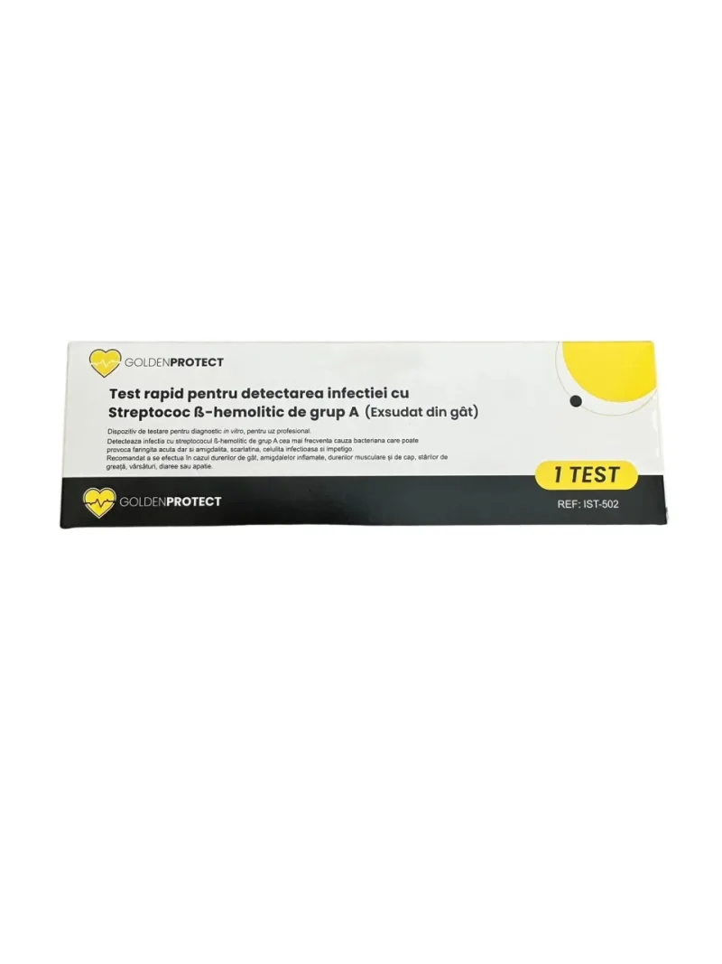 Test rapid Streptococ A, 1test, Golden Protect Remediumfarm.ro — preț și oferte