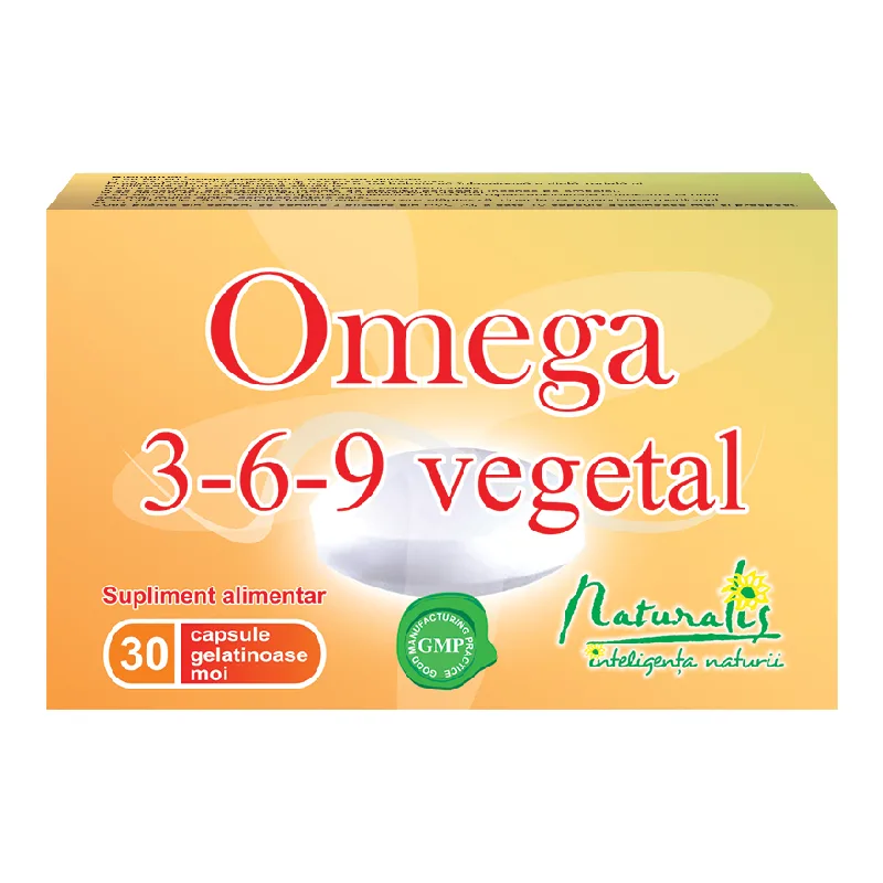 Omega 3-6-9 vegetal, 30 capsule, Naturalis — preț și oferte