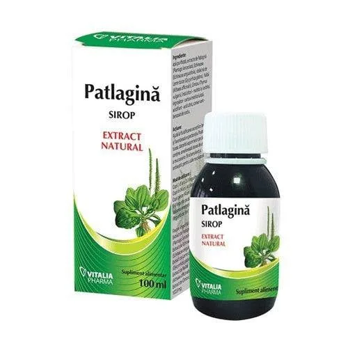 Sirop de patlagina, 100 ml, Vitalia — preț și oferte