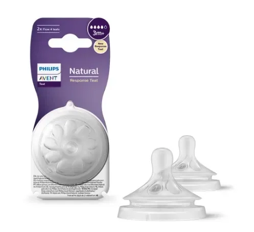 Tetina Natural Response 3m+, 2 bucati, SCY964/02, Avent PHILIPS AVENT — preț și oferte
