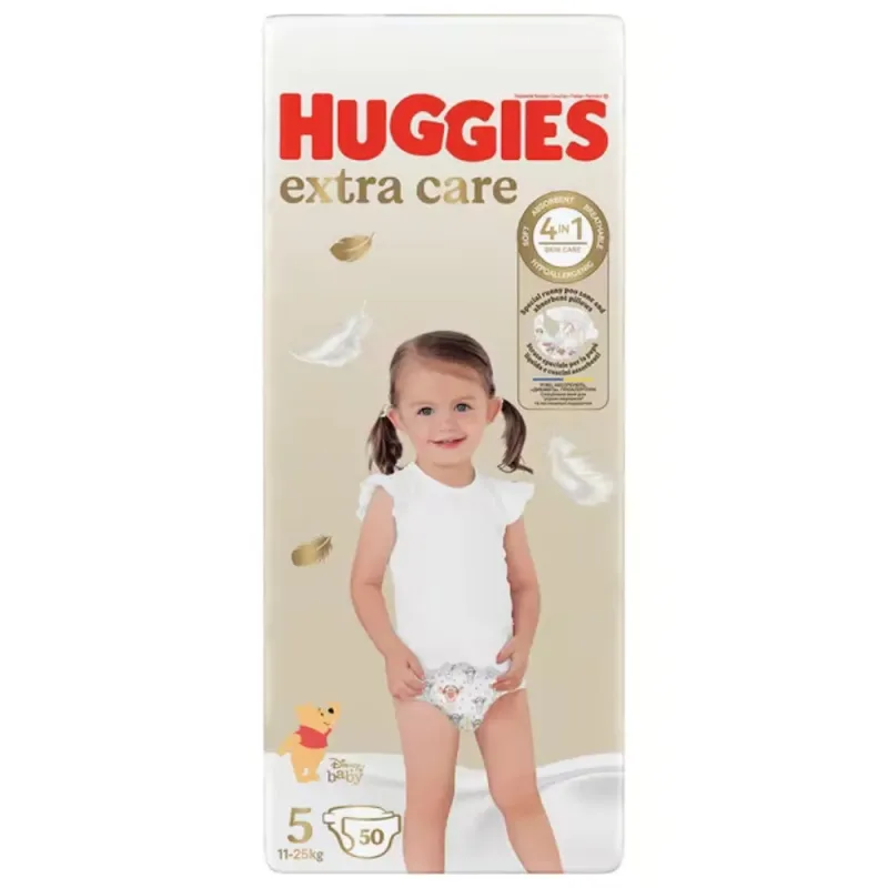 Scutece Extra Care nr. 5, 11-25 kg, 50 bucati, Huggies — preț și oferte