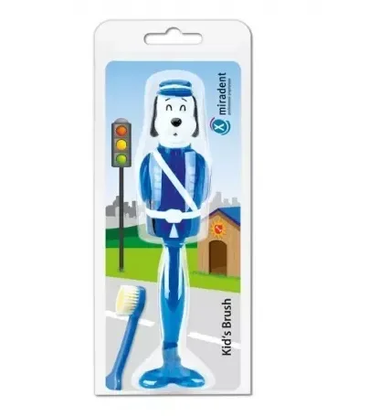 Periuta de dinti copii catel, cu capac, 3 ani, Miradent — preț și oferte