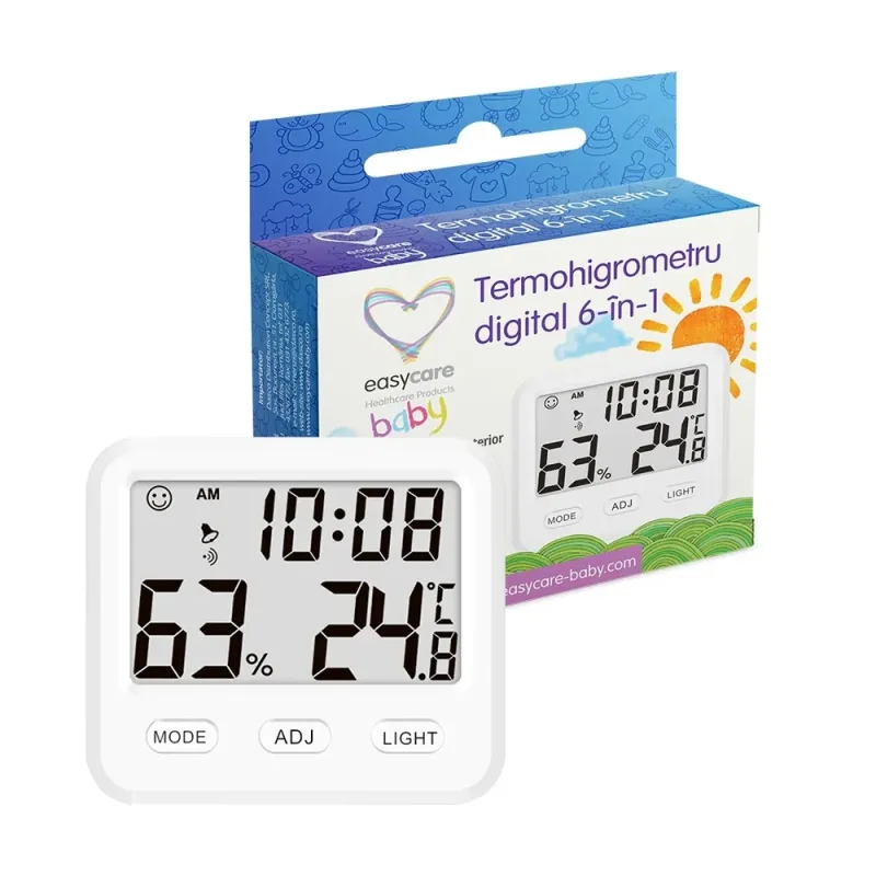 Termohigrometru digital 6 in 1, EasyCare EASYCARE HEALTHCARE PRODUCTS — preț și oferte
