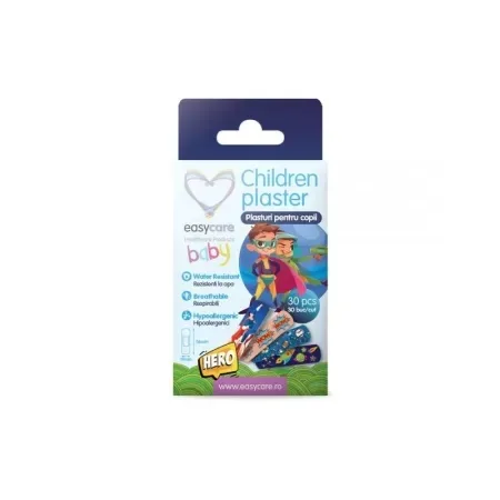 Plasturi pentru copii Hero, 56 x 19mm, 30 bucati, EasyCare EASYCARE HEALTHCARE PRODUCTS — preț și oferte
