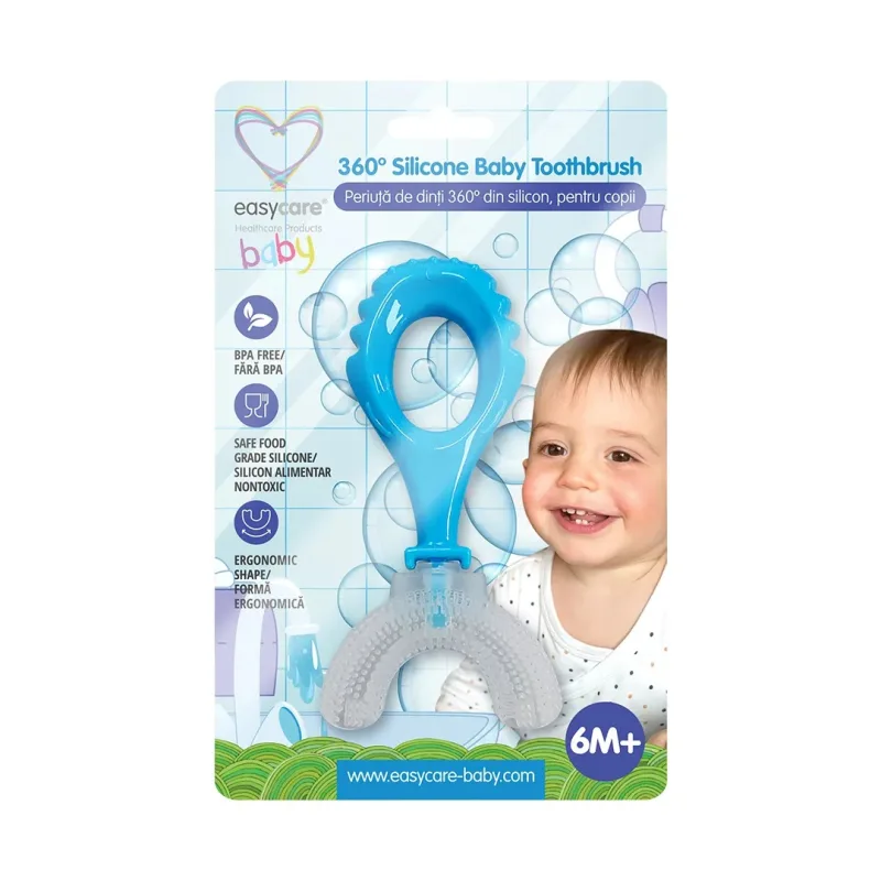 Periuta de dinti din silicon pentru copii 360s +6l, EASY00206, Easycare Baby EASYCARE HEALTHCARE PRODUCTS — preț și oferte