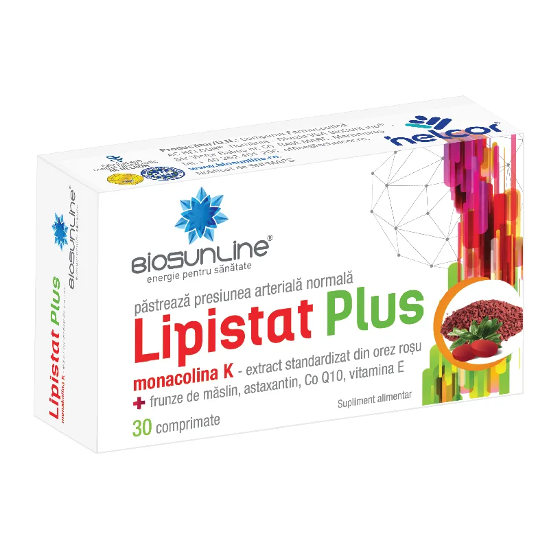 Lipistat Plus, 30 comprimate, Helcor HELCOR BAIA MARE — preț și oferte